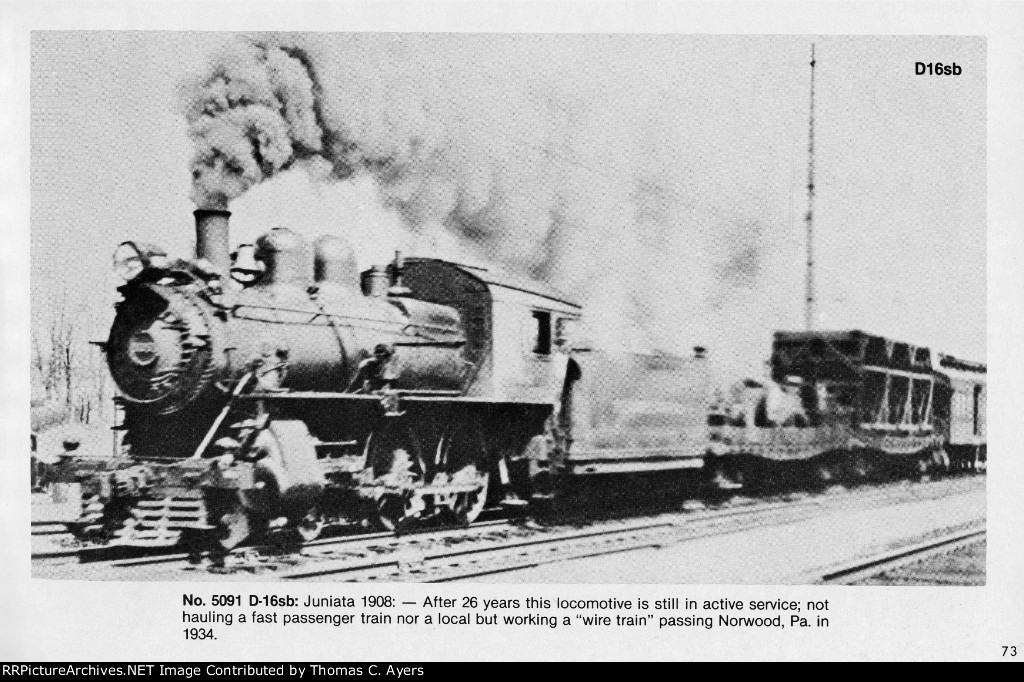 PRR "Class 'D' Locomotives," Page 73, 1981